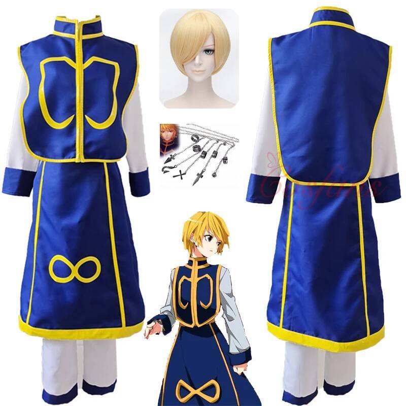 Kurta Men Cotton - Anime Hunter X Hunter คอสเพลย์ Kurapika