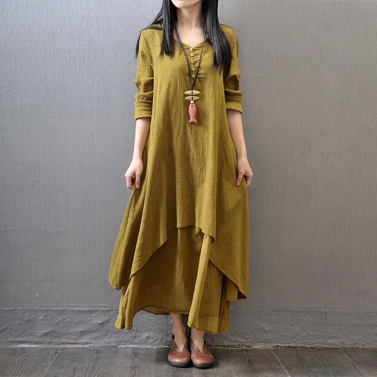 Fashion Ethnic Indian Clothing - อินเดียผู้หญิง Kurties ปากีสถาน Vintage Boho ยาว