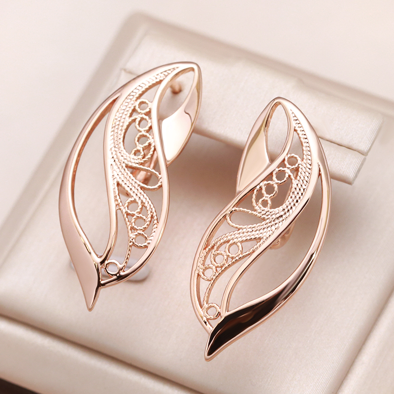 Ethnic Fashion Trend - Kinel แนวโน้มใหม่ Glossy Dangle ต่างหูผู้หญิง 585