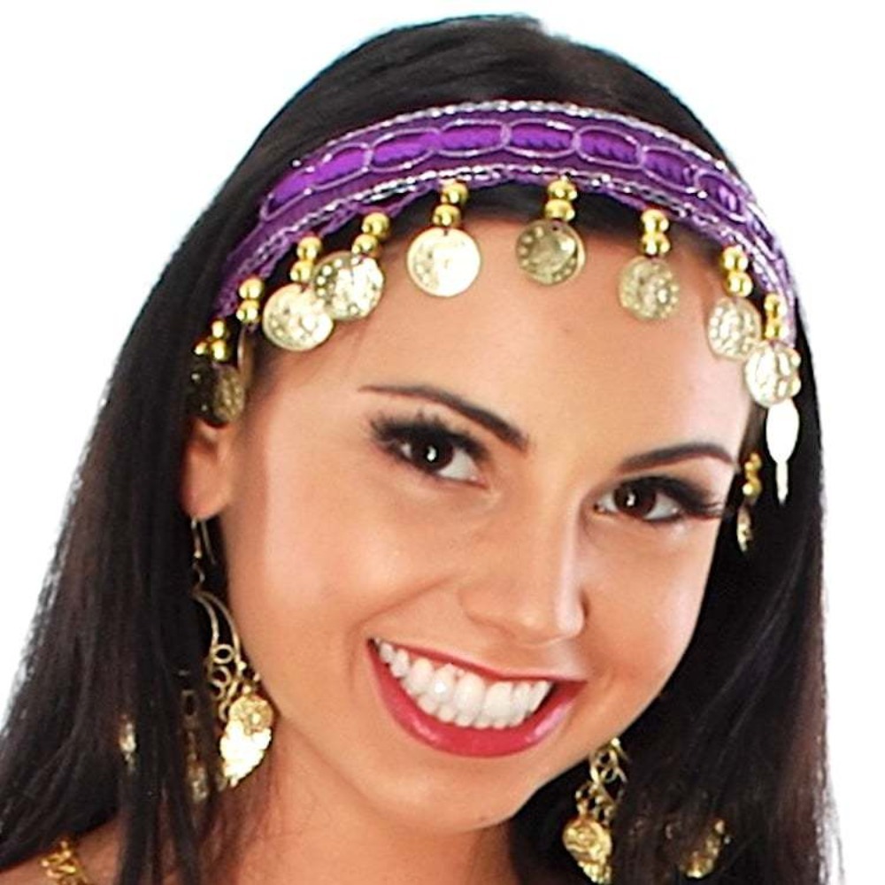 Ethnic Indian Fashion - ที่คาดผมพลาสติกแฟชั่นหลากสีสัน ที่คาดผมสไตล์ชาติพันธุ์ สำหรับการเต้นรำแบบอินเดีย