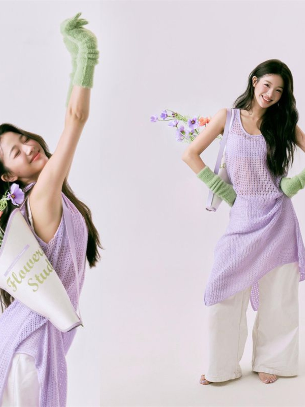 New Ethnic Fashion - ชุดเซ็ตเสื้อและกระโปรงลายดอกไม้ฤดูใบไม้ผลิสุดโรแมนติก สไตล์ใหม่สำหรับสาวๆ พร้อมหน้ากากออกซิเจนสุดหวาน แฟชั่นสไตล์ชาติพันธุ์