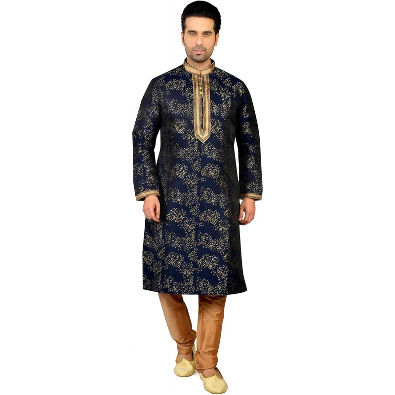 Kurta Men Cotton - ชุดคุर्ตาผู้ชายสำหรับเทศกาล