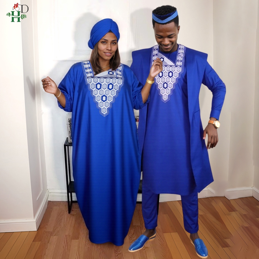 Boubou Men Africa - PLUS ขนาดผู้หญิง Dashiki แอฟริกันสําหรับชาย Kaftan Boubou