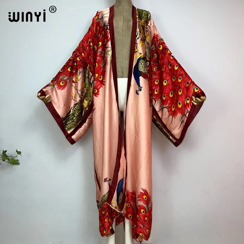 Ethnic Gown - WINYI 2022 เสื้อคลุมผู้หญิงฤดูร้อน สไตล์ค็อกเทล เซ็กซี่ โบโฮ