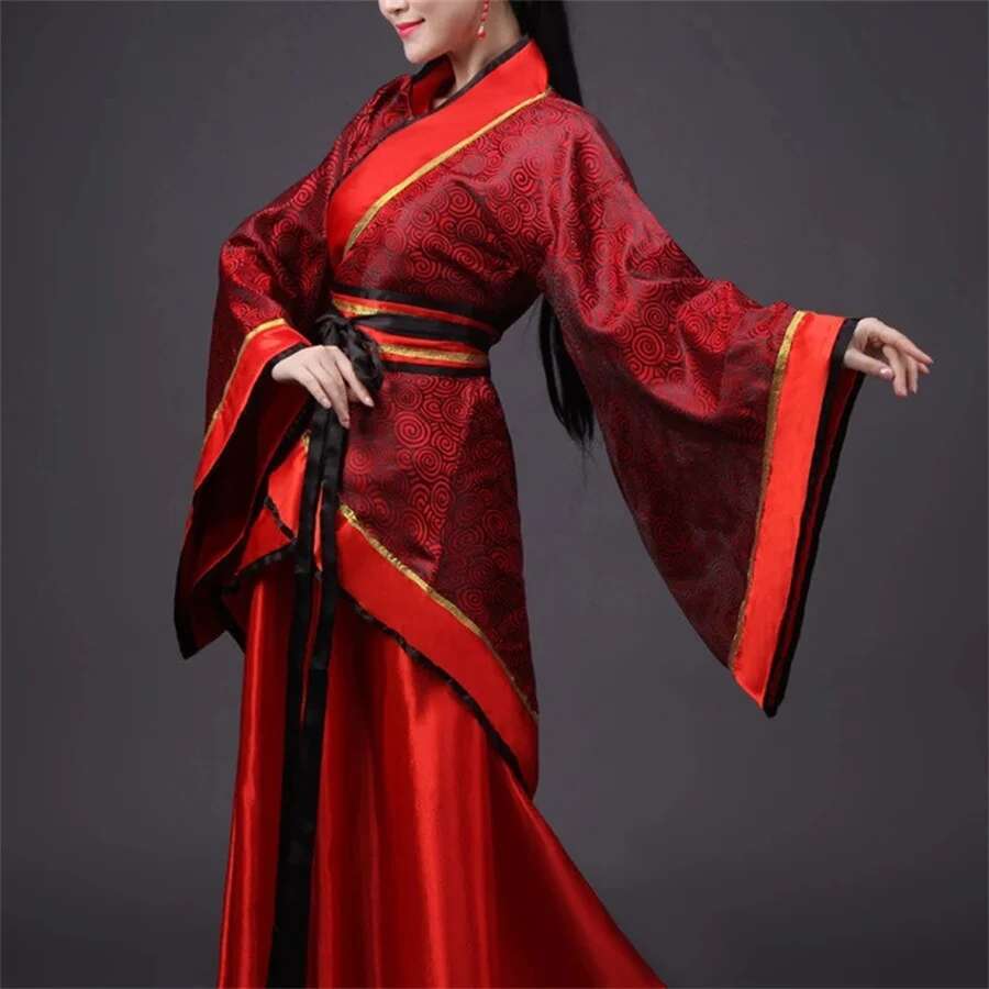 Fashion Show Ethnic Wear - ชุดคอสเพลย์สไตล์ชาติพันธุ์เสื้อผ้าแฟชั่นงานปาร์ตี้เต้นรำสวมใส่การแสดงบนเวทีเสื้อผ้าจีนแบบดั้งเดิมฮันฟูผู้หญิงชุดนางฟ้า