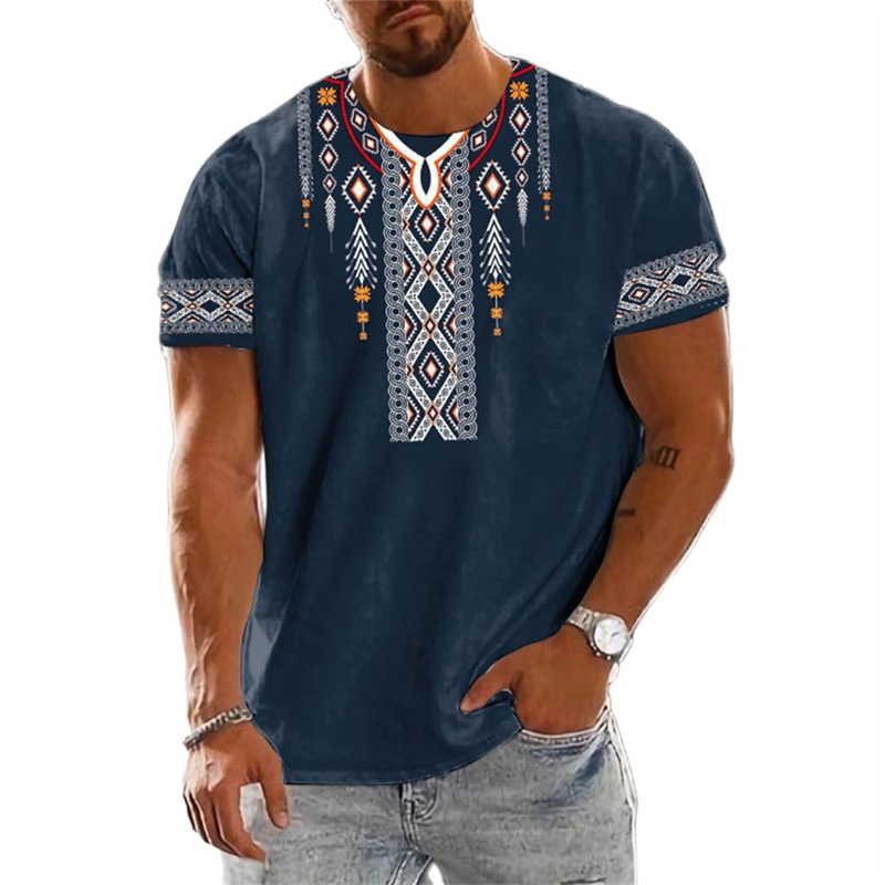 Ethnic Fashion Trend - แนวโน้ม 2025 Vintage EtnikกราฟิกTเสื้อYaz ModaKollu 3D