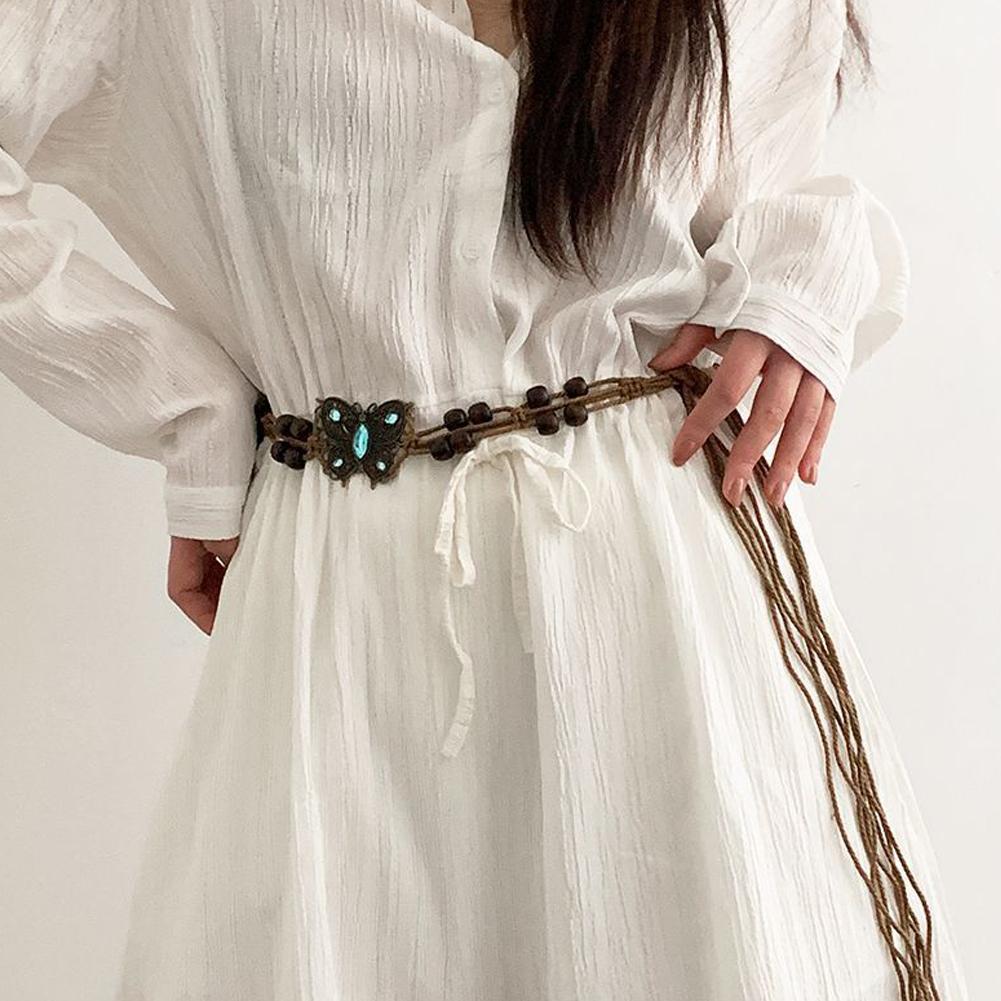 เข็มขัดเชือกถักสไตล์โบฮีเมียนใ - Ethnic Fashion Show บทวิจารณ์และราคา