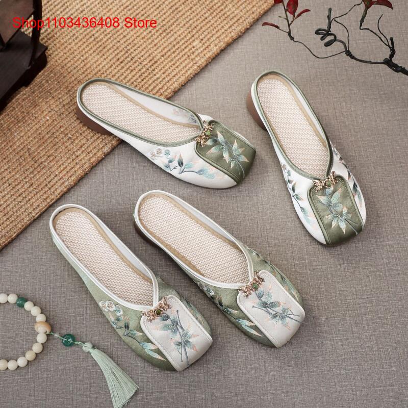 รองเท้าแตะปักลายใหม่สำหรับใส่ใ - New Ethnic Fashion บทวิจารณ์และราคา