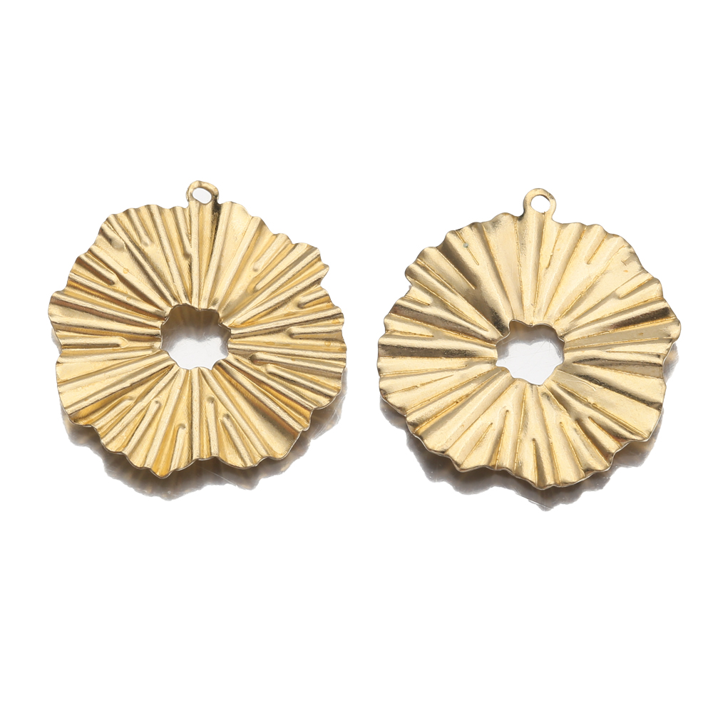 20ชิ้น/ล็อตทองเหลือง Sun ดอกไม - Ethnic Fashion Jewellery บทวิจารณ์และราคา