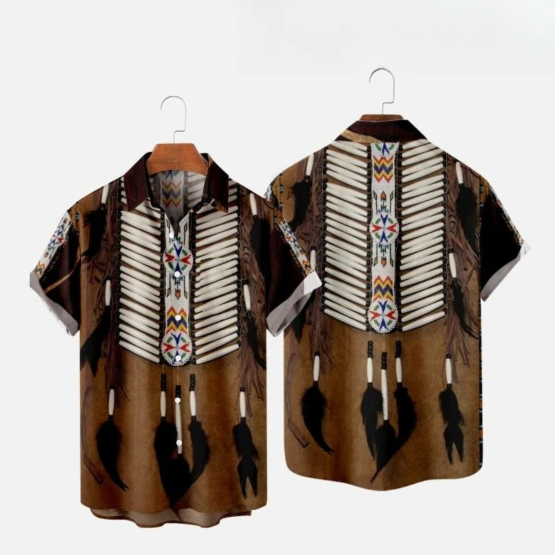 เสื้อชายหาดพิมพ์ลาย3D สไตล์อิน - Fashion Ethnic Indian Clothing บทวิจารณ์และราคา