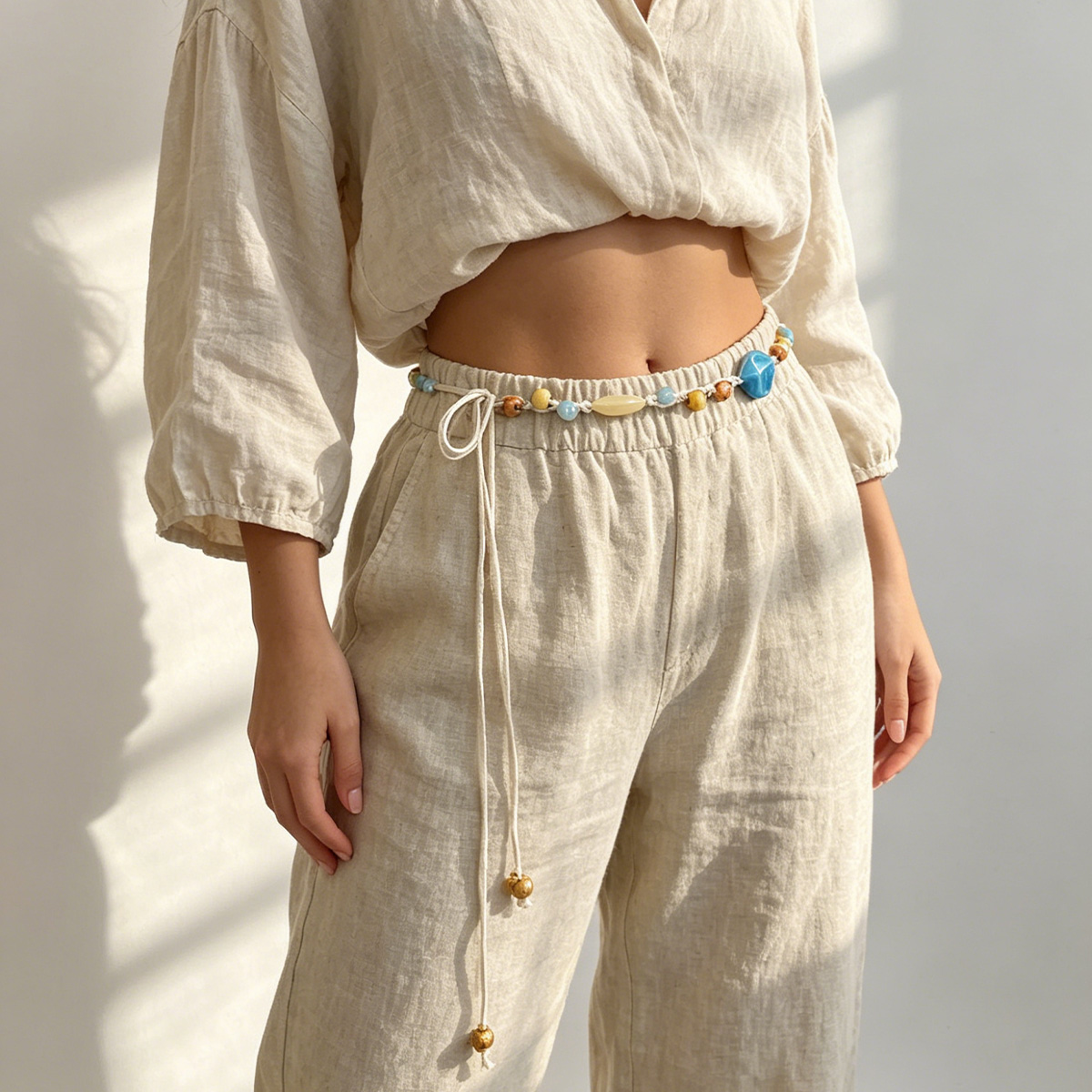 เข็มขัดคาดเอวลายดอกไม้สไตล์โบฮ - Ethnic Fashion Trend บทวิจารณ์และราคา