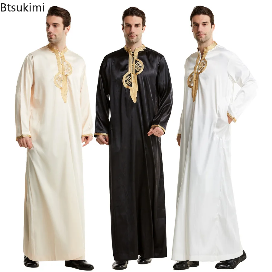 ชายมุสลิมเสื้อผ้า Kaftan Robes - Kurta Men Cotton บทวิจารณ์และราคา