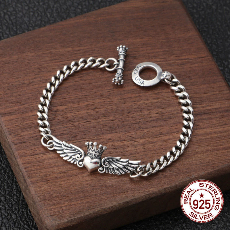 สร้อยข้อมือเงินแท้ S925 มงกุฎป - Ethnic Fashion Trend บทวิจารณ์และราคา