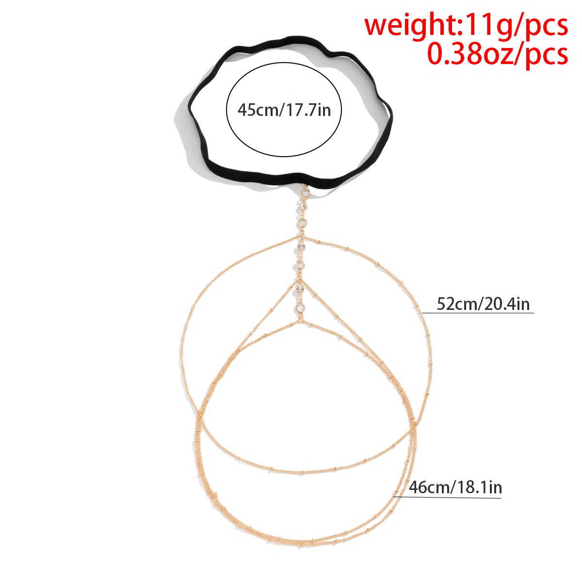 Boho แถบยืดหยุ่นคริสตัลขาต้นขา - Ethnic Fashion Jewellery บทวิจารณ์และราคา
