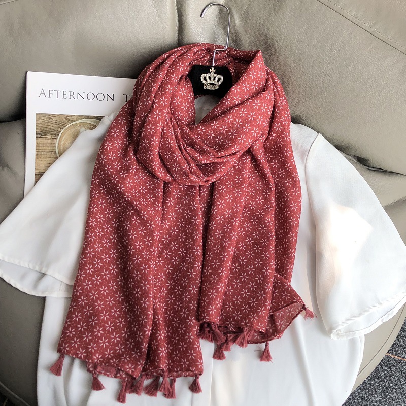 ผ้าพันคอฝ้ายลินินสไตล์ชนเผ่าวิ - New Ethnic Fashion บทวิจารณ์และราคา