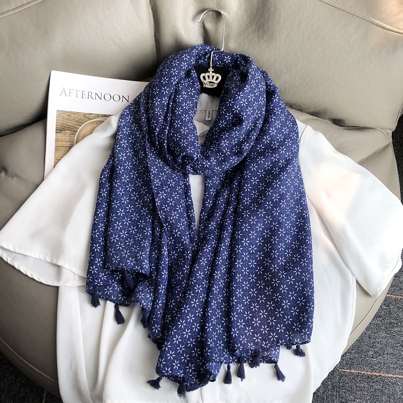 ผ้าพันคอฝ้ายลินินสไตล์ชนเผ่าวิ - New Ethnic Fashion บทวิจารณ์และราคา