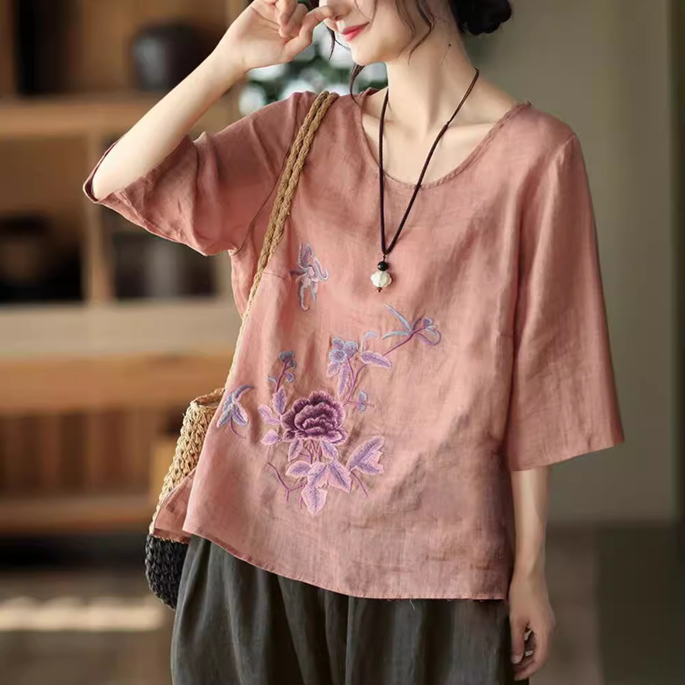 เสื้อเบลาส์ผู้หญิงไซส์ใหญ่สไตล - New Ethnic Fashion บทวิจารณ์และราคา