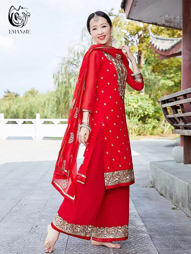ชุดเต้นรำสไตล์อินเดียแบบแปลกให - Fashion Ethnic Indian Clothing บทวิจารณ์และราคา