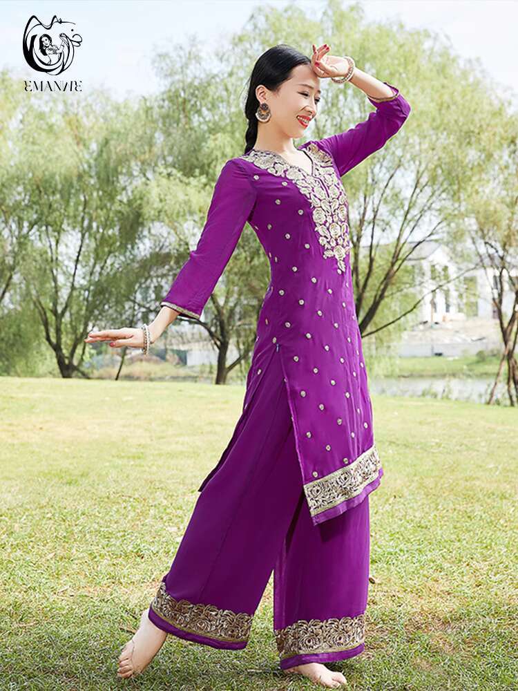ชุดเต้นรำสไตล์อินเดียแบบแปลกให - Fashion Ethnic Indian Clothing บทวิจารณ์และราคา