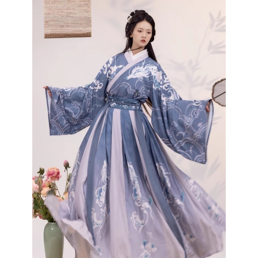 เสื้อผ้าจีนแบบดั้งเดิม Hanfu ผ - Fashion Show Ethnic Wear บทวิจารณ์และราคา