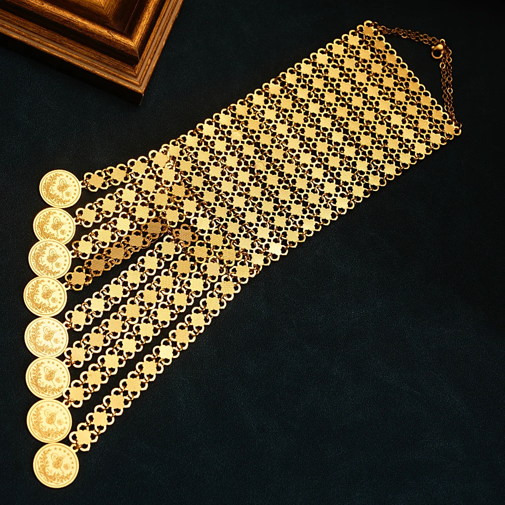 ใหม่กำไลข้อมือเหรียญชุบทองแบบต - Ethnic Luxe Fashion บทวิจารณ์และราคา