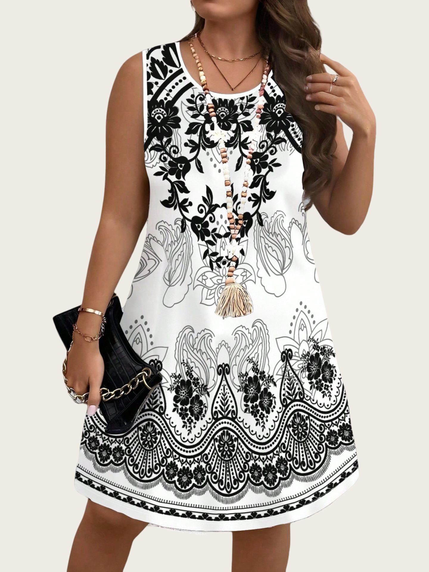 ชุดเดรสสไตล์วินเทจลายชนเผ่า ปร - Ethnic Style Dresses บทวิจารณ์และราคา
