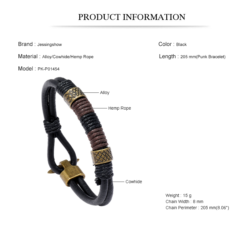 สร้อยข้อมือผู้ชายสไตล์พังก์คุณ - Ethnic Fashion Pk บทวิจารณ์และราคา