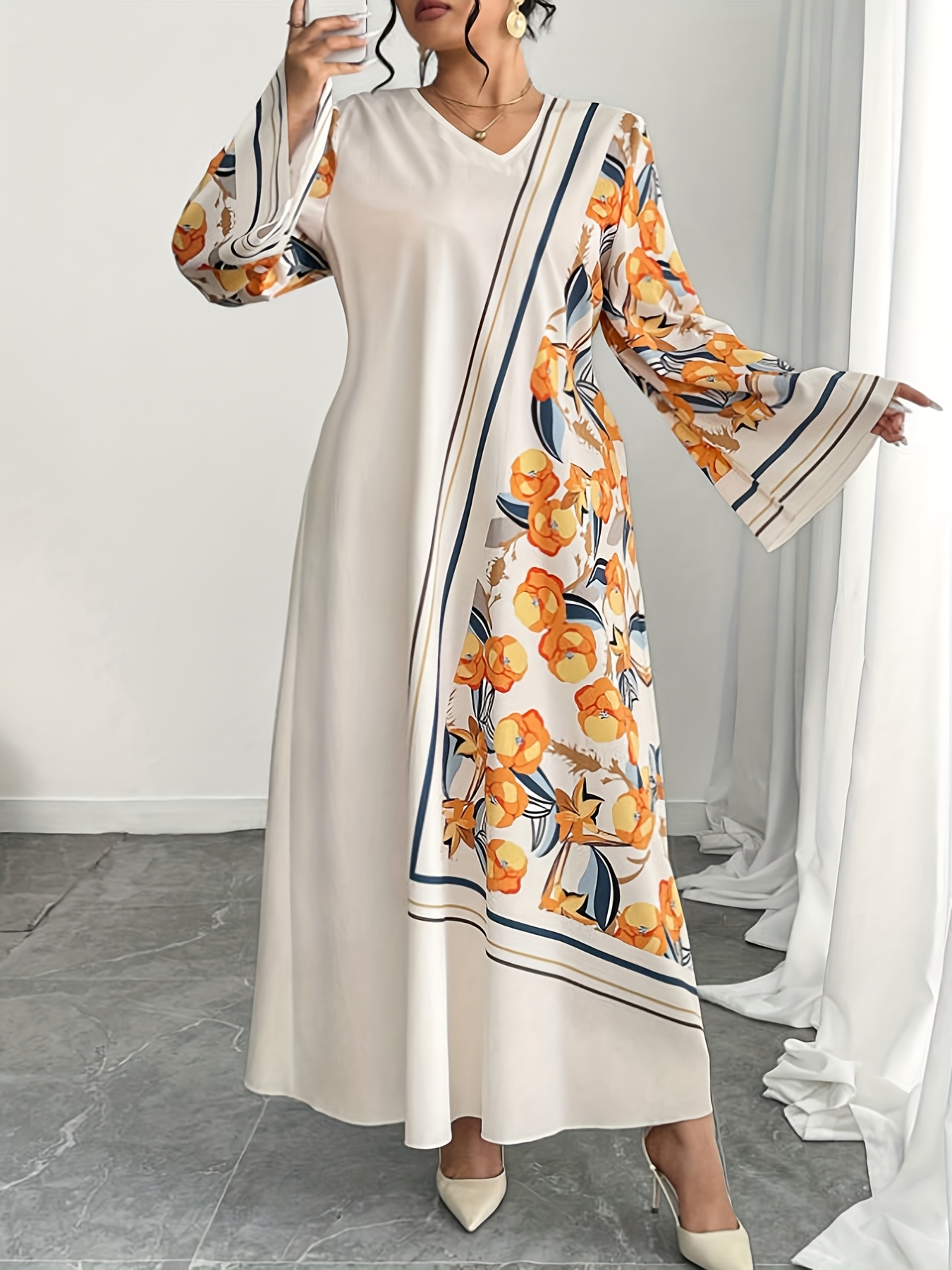 ชุดเดรสสไตล์ตะวันออกกลางสำหรับ - Ethnic Gown บทวิจารณ์และราคา