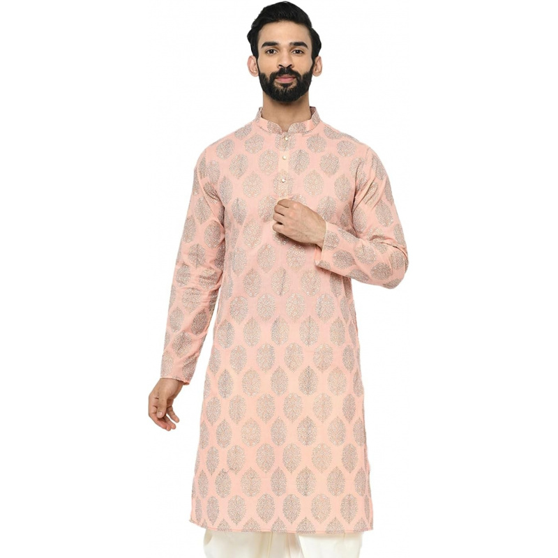 ชุดคุर्ตาผู้ชาย - เสื้อคลุมผ้า - Kurta Men Cotton บทวิจารณ์และราคา