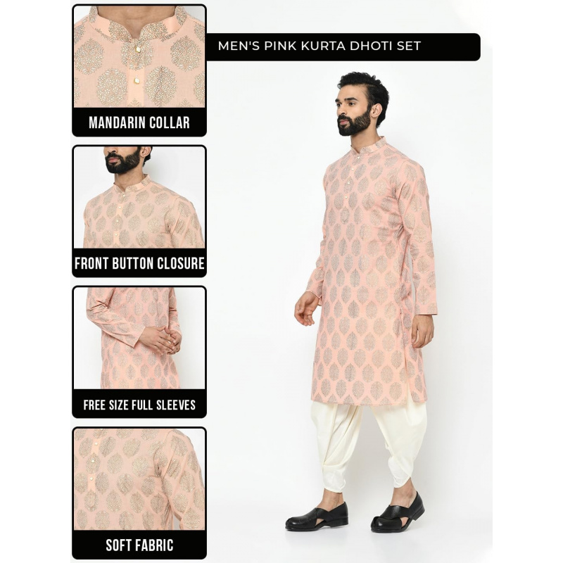 ชุดคุर्ตาผู้ชาย - เสื้อคลุมผ้า - Kurta Men Cotton บทวิจารณ์และราคา