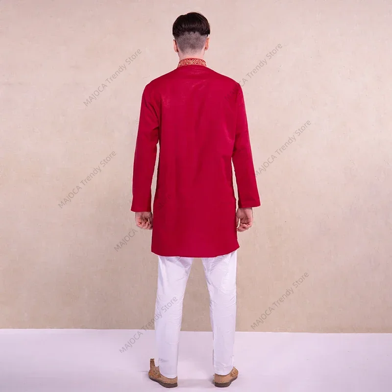 ชุดอินเดียสำหรับผู้ชาย เสื้อคุ - Kurta Men Cotton บทวิจารณ์และราคา