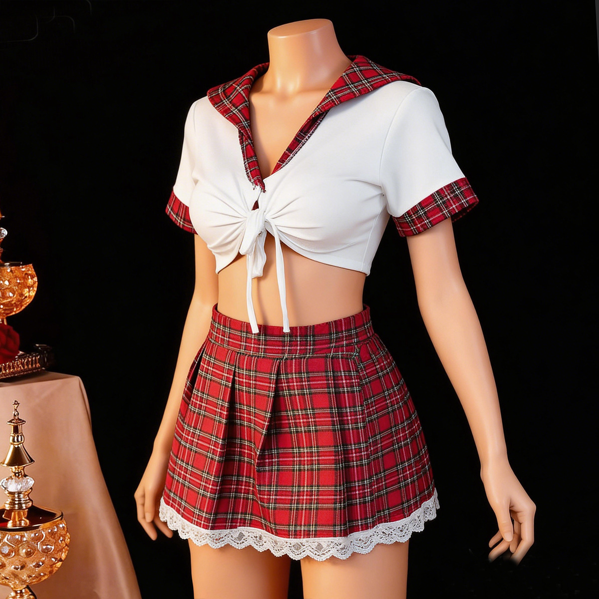 ชุดชั้นในเซ็กซี่สีแดง ชุดนอนวา - Ethnic Outfit บทวิจารณ์และราคา
