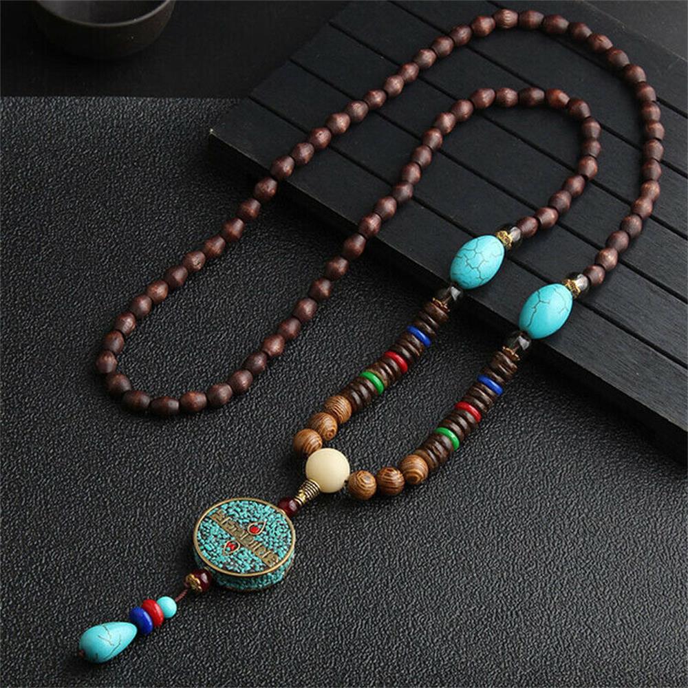 Handmade เนปาลสร้อยคอพุทธ Mala - Ethnic Fashion Show บทวิจารณ์และราคา