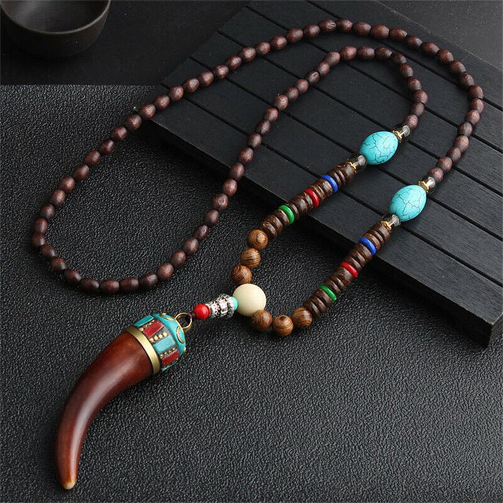 Handmade เนปาลสร้อยคอพุทธ Mala - Ethnic Fashion Show บทวิจารณ์และราคา