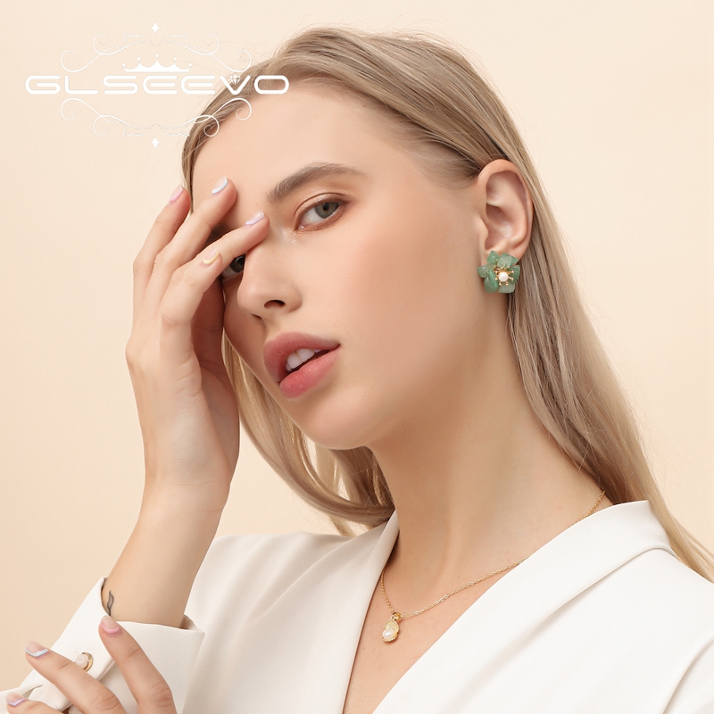 Glseevo ต่างหูมุกธรรมชาติ925เง - Ethnic Luxe Fashion บทวิจารณ์และราคา