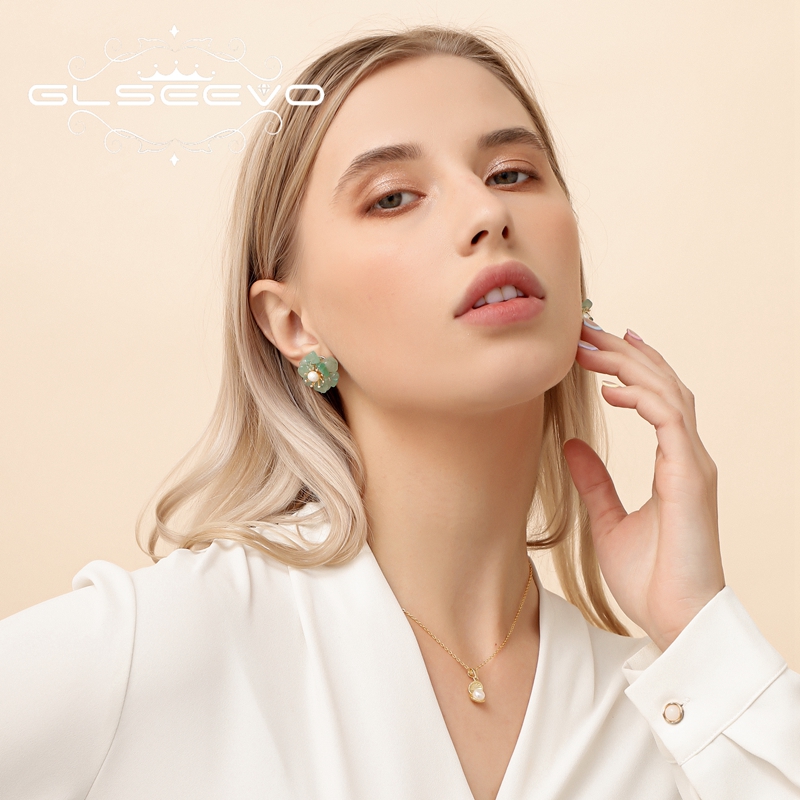 Glseevo ต่างหูมุกธรรมชาติ925เง - Ethnic Luxe Fashion บทวิจารณ์และราคา