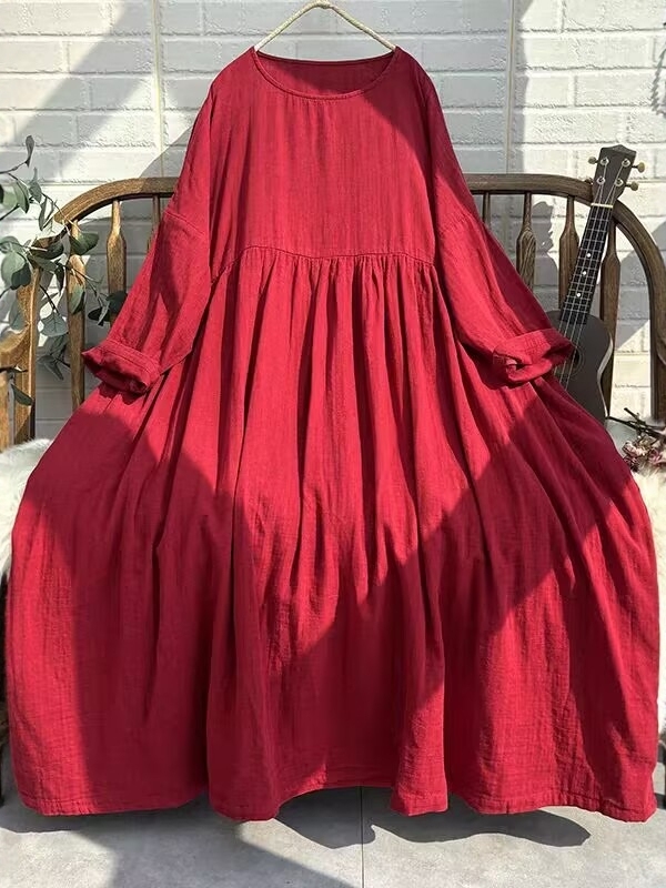 ชุดเดรสยาวสไตล์เรโทรสีสันสดใสส - Ethnic Style Dresses บทวิจารณ์และราคา