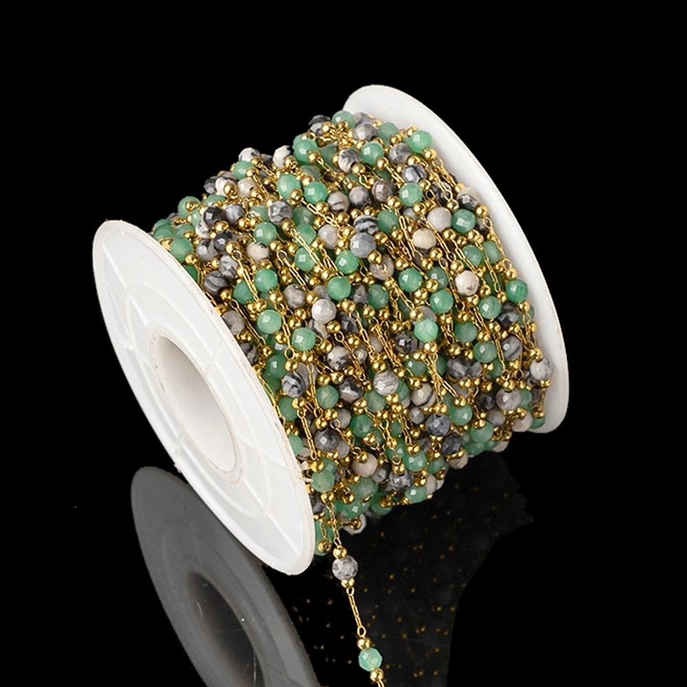 1 เมตร Elegant ผสมรอบลูกปัดหิน - Ethnic Fashion Jewellery บทวิจารณ์และราคา