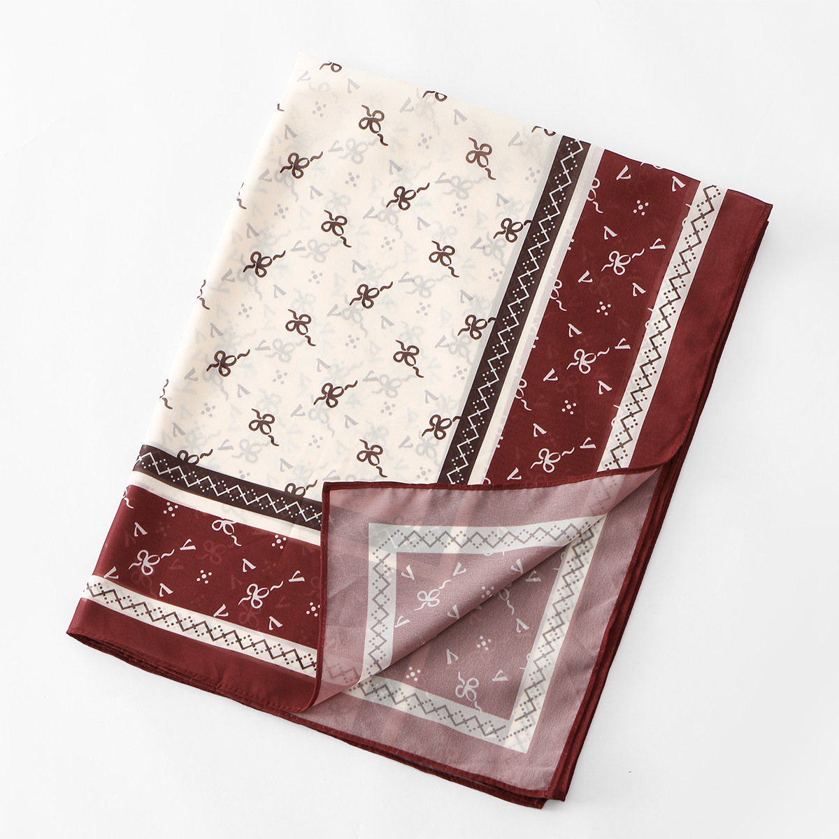 ผ้าพันคอชีฟฟอนพิมพ์ลายดิจิทัลแ - New Ethnic Fashion บทวิจารณ์และราคา